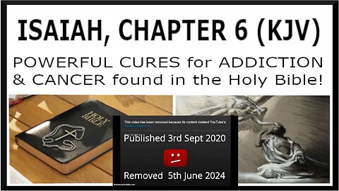 !! NEW EVIDENCE !! TREATING CANCER AND SMOKING RELATED ILLNESSES FOUND IN THE HOLY BIBLE !!