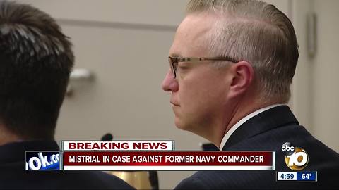 Second mistrial declared for Navy commander