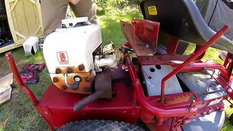 Cleaning Carburetor On Old Snapper Riding Lawn Mower