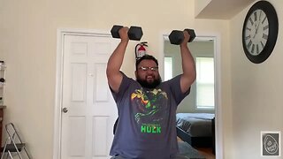 My Son challenged me to a Top G shoulder press challenge
