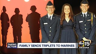 Valley family sends triplets to Marines