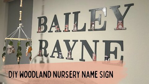 Nursery Woodland Theme Idea | Baby Name Design