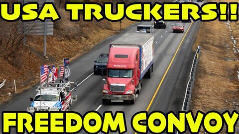 🇺🇸FREEDOM CONVOY!!! ❤️❤️THOUSANDS OF TRUCKS ON HIGHWAY🇺🇸
