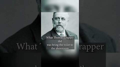 Did a guy named Crapper really invent the flushing toilet? #history #victorianera #plumbing