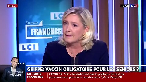 la Vaccination obligatoire pour les soignants LE PEN la girouette 13 02 23