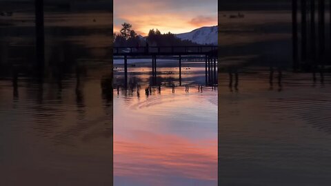 Sunset at South Lake Tahoe in early winter. #short