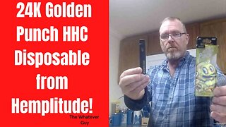 24K Golden Punch HHC Disposable from Hemplitude!