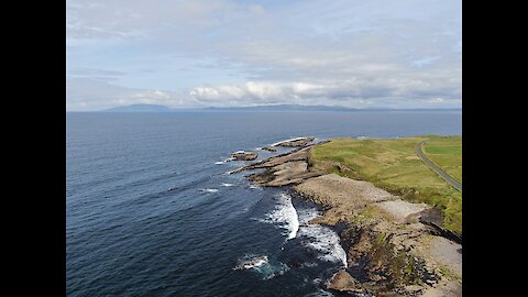 Drone footage captures Ireland's spectacular Northwest coastline