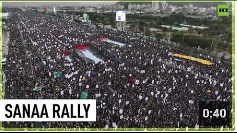 Mass protest in Sanaa held in support of Palestine