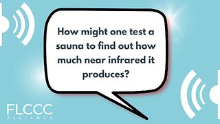 How might one test a sauna to find out how much near infrared it produces?