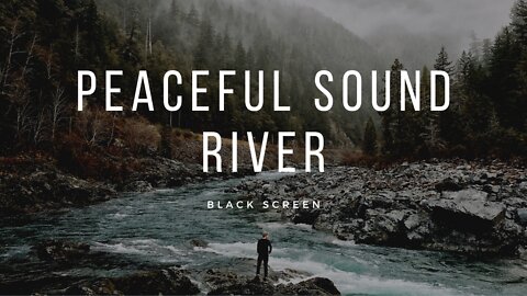 🌲Nature sounds 🌿of a forest river for relaxation black screen # 12