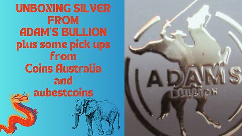 Unboxing Silver from Adam's Bullion.