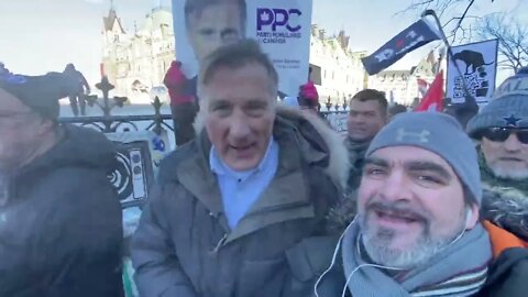Maxime Bernier Interview at Freedom Convoy