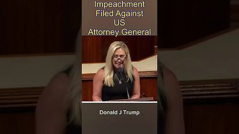 U.S. Attorney General Merritt Garland IMPEACHED!!! #impeachment