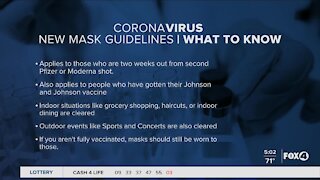 CDC changed mask guidelines