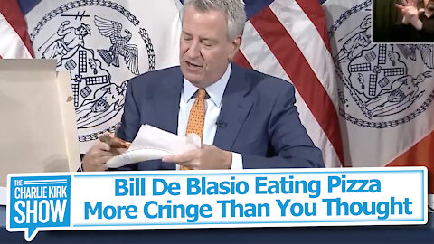 Bill De Blasio Eating Pizza—More Cringe Than You Thought