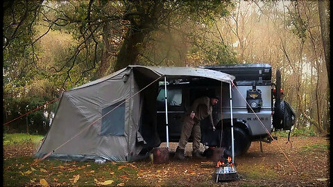 Wet & Windy Solo Campout 4X4 Camper