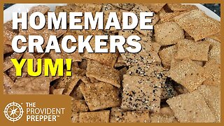 Prepper Pantry: Delicious Homemade Whole Wheat Crackers from Basic Ingredients