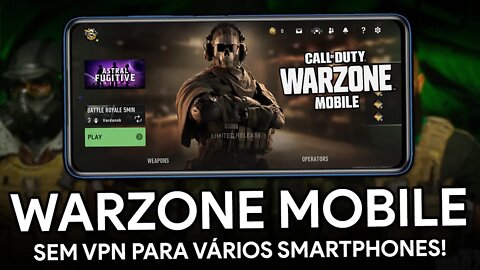 SAIU!!! COMO BAIXAR WARZONE MOBILE PARA ANDROID! | COMO JOGAR SEM VPN! | COD WARZONE MOBILE