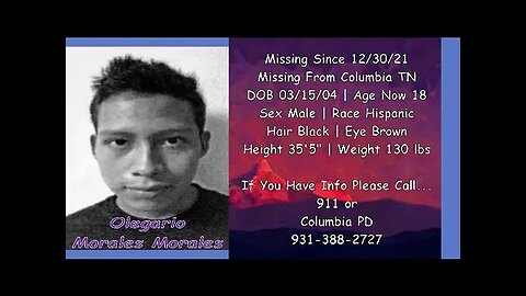 #Missing #Anniversary | Olegario Morales Morales | 12/30/2021