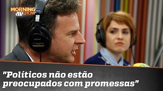 Eduardo Moreira: "Políticos não estão preocupados com promessas"