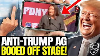 🚨New York Firefighters & Cops SCREAM Trump-Hating Attorney General OFF Stage! Chant:‘TRUMP! TRUMP!’