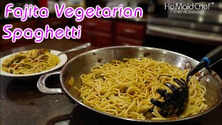 Fajita Vegetarian Spaghetti | Dining In With Danielle