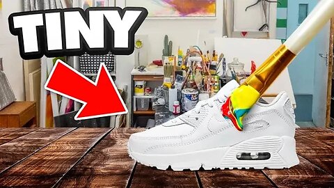 Customizing The SMALLEST Air Max 90's! 🎨👟