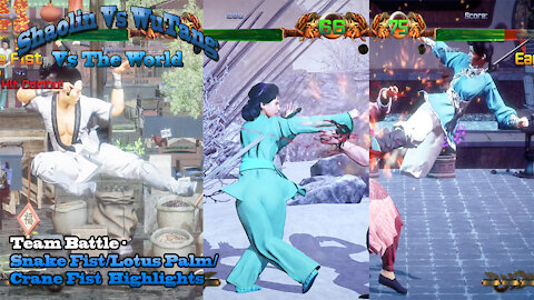 Shaolin Vs Wutang: Team Battle Highlights - Snake Fist/Lotus Pam/Crane Fist