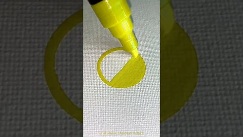 Asmr Posca Só Relaxe Vídeos Satisfatórios Marcador Amarelo Escuro - Tom Verde Oliva ep.05 - Just