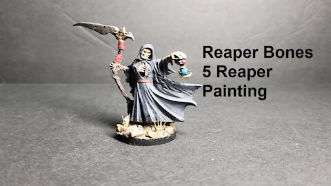 Miniature painting the Grim Reaper