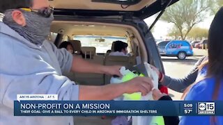 Local non-profit hopes to collect 300 soccer balls for kids living inside Arizona immigration shelters
