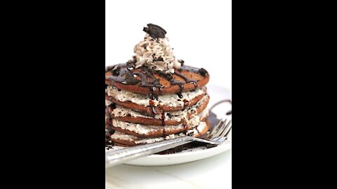 5 Minutes Quick & Easy Recipe Oreo Pancake