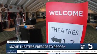 San Diego movie theaters prepare to reopen on Friday