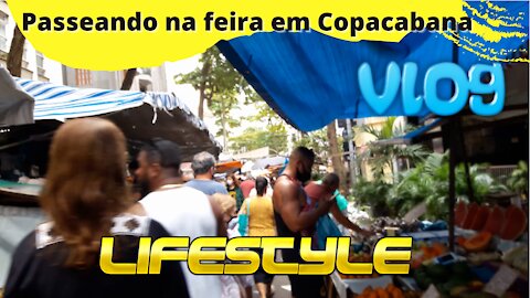 Come walk with me at an open market in Copacabana Rio de Janeiro
