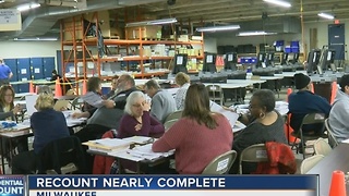 Wisconsin recount nearly complete