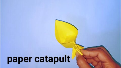 How to make EASY origami Catapult [paper catapult, paper toys]