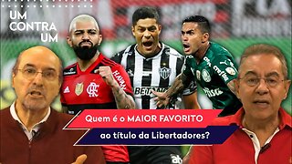 "Cara, o MAIOR FAVORITO ao título da Libertadores é o..." Flamengo, Palmeiras e Galo geram DEBATE!