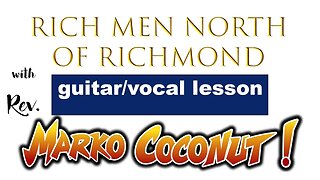 Rich Men North Of Richmond ~Oliver Anthony no capo GUITAR VOCAL LESSON barre chord alternative 432hz