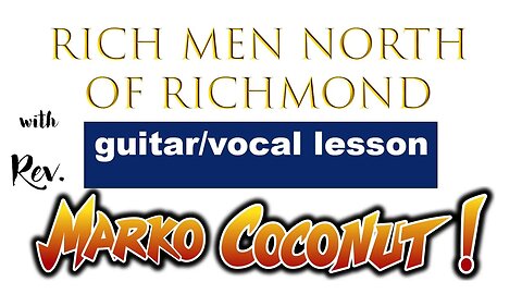 Rich Men North Of Richmond ~Oliver Anthony no capo GUITAR VOCAL LESSON barre chord alternative 432hz