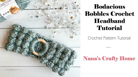 Bodacious Bobbles Crochet Headband Tutorial