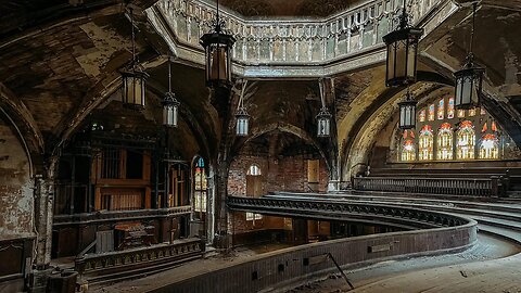 Gothic Revival Style Church Abandoned in Detroit, Michigan