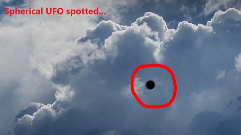 New UFO sighting 2021 - video of a spherical shaped fast ufo