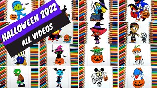 How to draw and paint - Compilation Halloween 2022 - All Videos - Shorts and TikTok