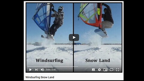 Windsurfing Snow Land