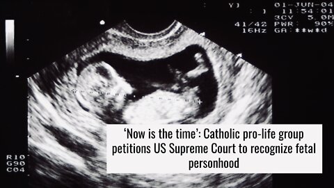 PRO-LIFE CATHOLIC GROUP PETITIONS SUPREME COURT TO RECOGNISE PERSONHOOD FOR UNBORN | 12.09.2022