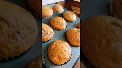 Banana Muffins🍌 #baking #easyrecipe #dessert #homecook #foryou #fall #asmr #reels #fyp