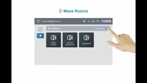 2GIG GC3: Z-WAVE Rooms