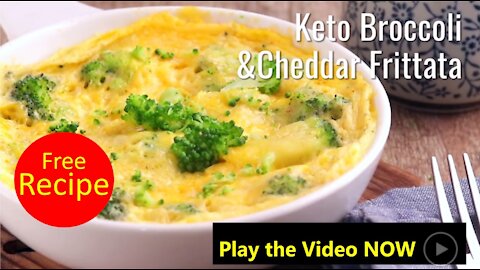 Free Recipe Keto Broccoli & Cheddar Frittata