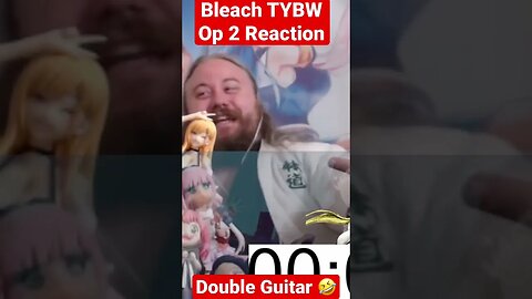 🚁 Bleach TYBW Opening 2 Reaction Double Guitar he's DUAL WIELDING #bleach #shorts #anime #reaction